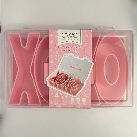CWC Cook With Color Pink XOXO Snack Box Organizer - Picture 5 of 7